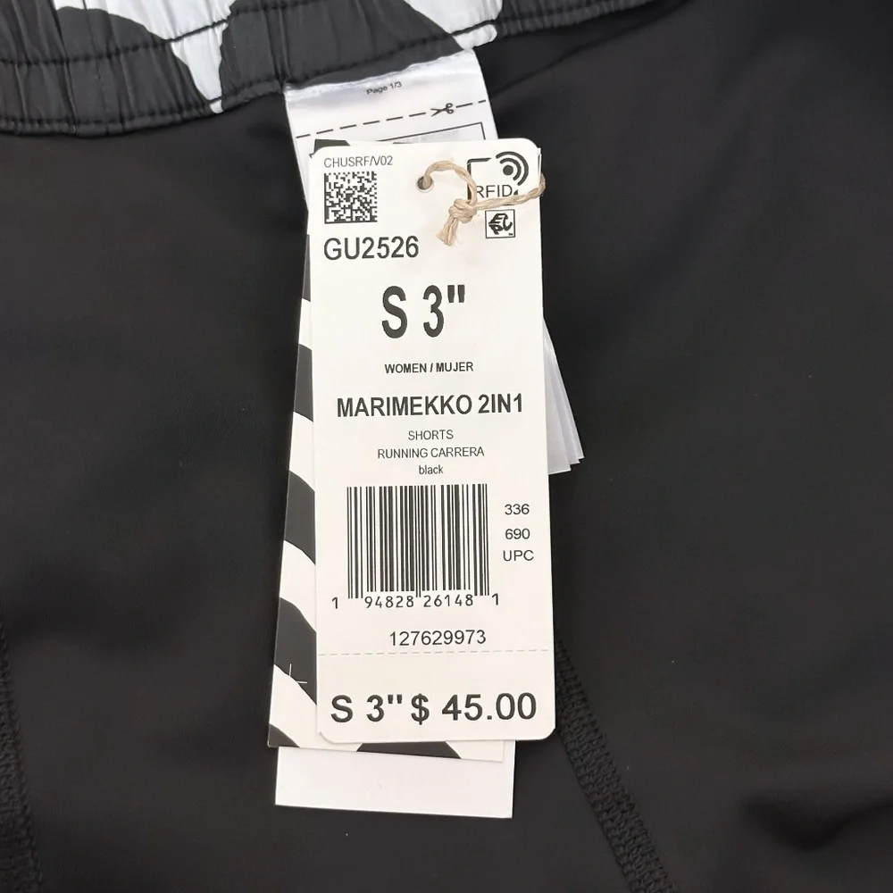 Adidas x Marimekko 2-in-1 Running Shorts - Picture 8 of 9